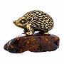 Статуэтка с янтарем "Лесной еж", фотография 2. Интернет-магазин ЛАВКА ПОДАРКОВ