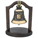 0078002/ КОЛОКОЛ "Романовы 400 лет " СРЕДНИЙ  вес 1кг на подстав арка