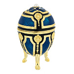 0025734-РС-1410-11 Традиции ФАБЕРЖЕ ЯЙЦО "Десять орлов" малое