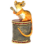 0029898 Фаберже Сувенир НАПЕРСТОК "МЫШЬ НА КАТУШКЕ" в ассортименте