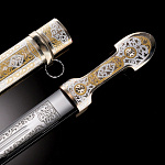 6322/55см Оружие сувенирное КИНЖАЛ "Ирбис"кабошон, ножны металл