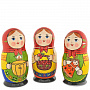 0021808-5м-10 Матрешка "Матрена "  (без лака), фотография 11. Интернет-магазин ЛАВКА ПОДАРКОВ