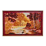 Картина янтарная "Березки" 47х28 см