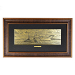 27*55см Офорт черно-белый "Военно-морской флот России"