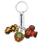 0027008/винил  БРЕЛОК "СУВЕНИР ИЗ РОССИИ" в ассортименте винил