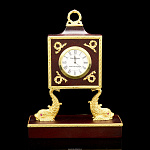 Часы деревянные каминные "Дельфины III"