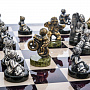 Шахматный ларец с фигурами из бронзы "Спорт" 48х48 см, фотография 7. Интернет-магазин ЛАВКА ПОДАРКОВ