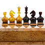 Шахматы из карельской березы с янтарными фигурами 37х37 см, фотография 6. Интернет-магазин ЛАВКА ПОДАРКОВ