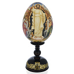 0059781 Яйцо пасхальное "ВОСКРЕСЕНЬЕ ГОСПОДНЕ" на подставке 13*31 см