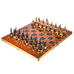 Шахматы "БОРОДИНСКОЕ СРАЖЕНИЕ" цинковый сплав/черненые