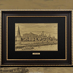  /16*21см Офорт черно-белый " Москва. Кремлевская набережная"