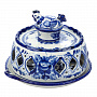 Пасхальница на 8 яиц с крышкой. Гжель, фотография 5. Интернет-магазин ЛАВКА ПОДАРКОВ