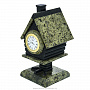 Часы-шкатулка из натурального камня "Избушка", фотография 1. Интернет-магазин ЛАВКА ПОДАРКОВ