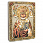 Икона "Святой Николай Мирликийский" 15х20 см, фотография 2. Интернет-магазин ЛАВКА ПОДАРКОВ