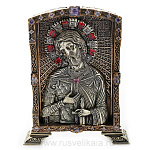 /6,7*5,2см Юв. Миниатюра Икона "Св.Александр Невский" Бронза, Фианиты