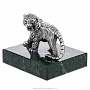 Статуэтка из серебра 925* на каменной подставке "Тигр", фотография 2. Интернет-магазин ЛАВКА ПОДАРКОВ