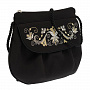 Сумка "Вьюнок". Черная с серебряно-золотой вышивкой, фотография 6. Интернет-магазин ЛАВКА ПОДАРКОВ