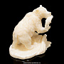 Скульптура из клыка моржа "Медведь с рыбой", фотография 2. Интернет-магазин ЛАВКА ПОДАРКОВ