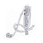 0071326/ДББКАС516891 Бижутерия БРОШЬ БУКВА"А" серебристая