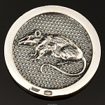 Монета на удачу "Крыса" (серебро 925*)