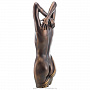 Деревянная резная скульптура "Женщина". Высота 64 см, фотография 3. Интернет-магазин ЛАВКА ПОДАРКОВ