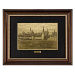 Офорт черно-белый "Кремль. Васильевский спуск" 30з40 см