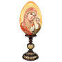 Деревянное пасхальное яйцо на подставке "Божья Матерь Казанская", фотография 1. Интернет-магазин ЛАВКА ПОДАРКОВ