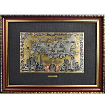 /30*40см Офорт цветной "РЖД: ИСТОРИЯ-КАРТА"