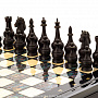 Шахматный ларец с натуральным перламутром и фигурами из кости и дерева, фотография 3. Интернет-магазин ЛАВКА ПОДАРКОВ