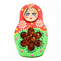 Магнит с янтарной вставкой "Матрешка", фотография 3. Интернет-магазин ЛАВКА ПОДАРКОВ
