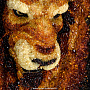 Янтарная объемная картина "Лев - царь зверей" 100х80 см, фотография 5. Интернет-магазин ЛАВКА ПОДАРКОВ