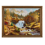 Картина янтарь "Водопад" 60х80 см