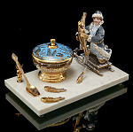 0069719 Златоуст ИКОРНИЦА "ЕМЕЛЯ" позолота, в П/У