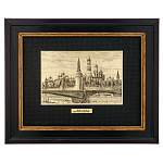 78352 /17*22см Офорт черно-белый "Москва. Большой Москворецкий мост" 