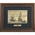  /25*32см Офорт черно-белый  "Морской пейзаж" 