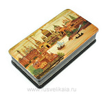 22201 Лаковая миниатюра Шкатулка "Санкт-Петербург" (АР Жуков А.Л.) 15*8см (994)