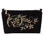 Косметичка "Узоры". Черная с вышивкой, фотография 2. Интернет-магазин ЛАВКА ПОДАРКОВ