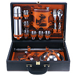 23311 НАБОР ДЛЯ ПИКНИКА "Подарочный" 01-6м/0,5 (рыжая кожа)