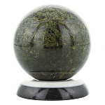 0060738 Нат.камень ШАР АНТИ-СТРЕСС Серпентинит д=9см на подставке