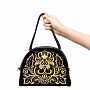 Сумка "Виктория". Черная с золотой вышивкой, фотография 5. Интернет-магазин ЛАВКА ПОДАРКОВ