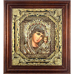 0039043-57*62см ИКОНА в киоте "БМ КАЗАНСКАЯ" (внут.р. 42*48см)