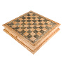 Шахматы из карельской березы с янтарными фигурами 47х47 см, фотография 9. Интернет-магазин ЛАВКА ПОДАРКОВ
