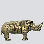 0025779/бол Бронза Статуэтка "НОСОРОГ" 6*3см  (93789)