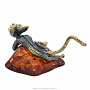 Статуэтка с янтарем "Кот на подушке", фотография 5. Интернет-магазин ЛАВКА ПОДАРКОВ