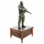 Деревянная резная скульптура "Солдат ССО с автоматом". Высота 93 см, фотография 10. Интернет-магазин ЛАВКА ПОДАРКОВ