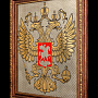 Панно "Герб РФ". Златоуст 35х32 см, фотография 2. Интернет-магазин ЛАВКА ПОДАРКОВ
