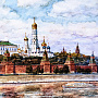 Картина "Московский Кремль" 30 х 25 см, фотография 2. Интернет-магазин ЛАВКА ПОДАРКОВ