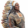 Деревянная резная скульптура "Индеец с трубкой". Высота 81 см, фотография 8. Интернет-магазин ЛАВКА ПОДАРКОВ