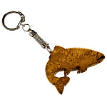 Брелок из карельской березы "Форель"