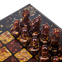 Шахматы с инкрустацией и фигурами из янтаря "Камелот" 45х45 см, фотография 13. Интернет-магазин ЛАВКА ПОДАРКОВ